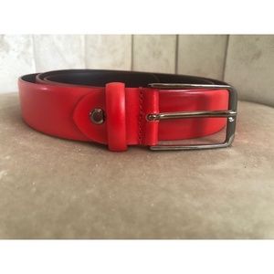 Navyboot Beautiful Red Leather Belt